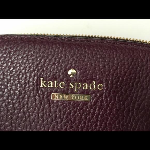 ❤️ Burgundy KATE SPADE Handbag satchel - Picture 7 of 13
